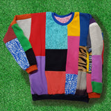 CUSTOM MADE Reversible Patch Sloppy Sweater